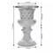 2 White 18-Inch Italian Pedestal FLOWER POTS VASES Crystal Beads Party Supplies